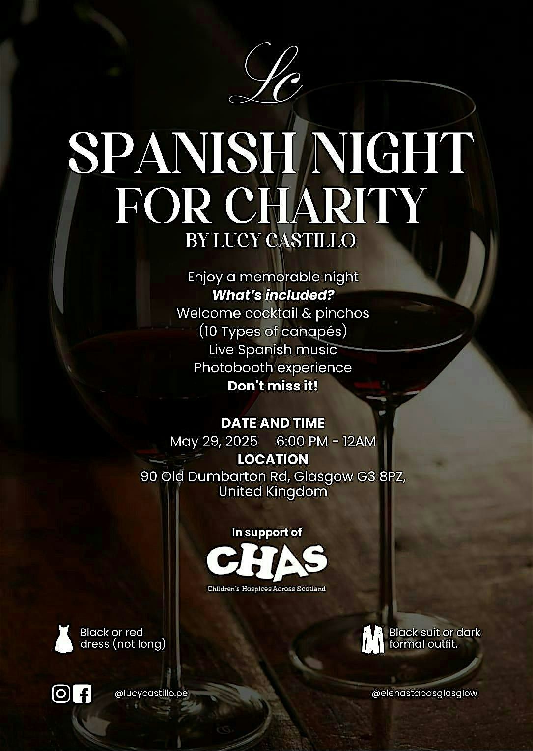 SPANISH NIGHT  FOR CHARITY, 29 May | Event in Glasgow | AllEvents