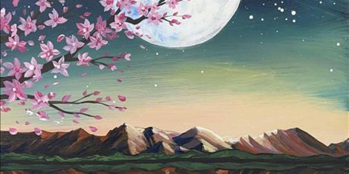 Beautiful Moonlight Blossoms - Paint and Sip by Classpop!™, 17 July | Event in Pearland | AllEvents
