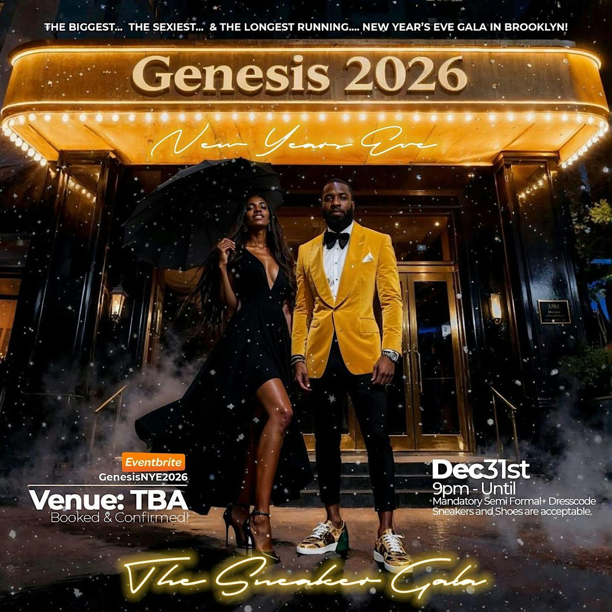 GENESIS  2026 : THE SNEAKER GALA, 31 December | AllEvents