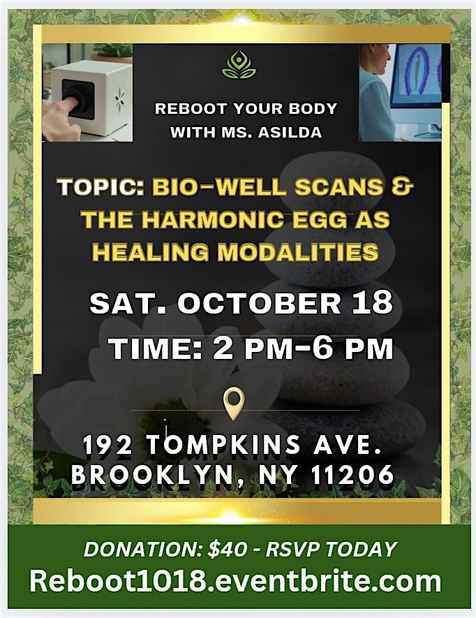 Reboot Your Body: A Wellness Experience with Asilda- OCT 18, 18 October | Event in Brooklyn | AllEvents