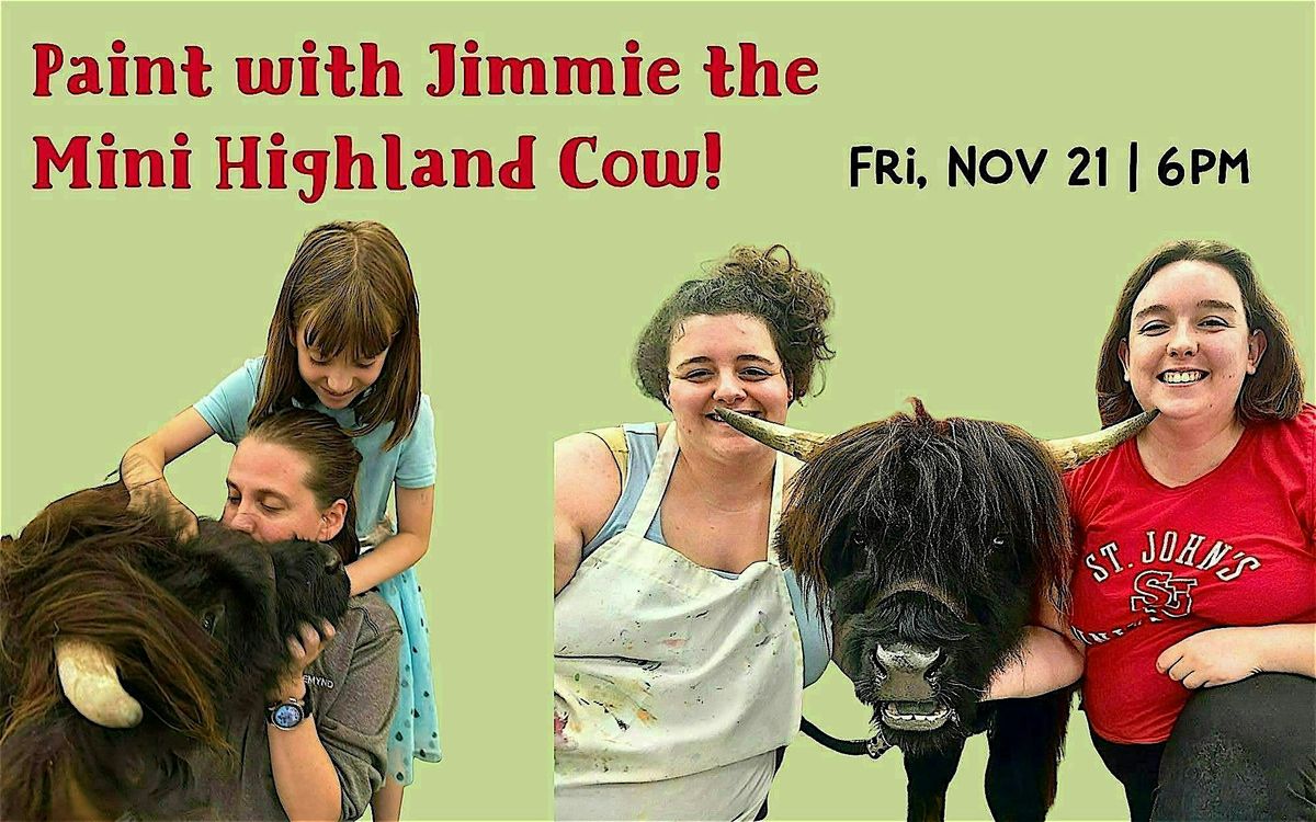 Paint with Jimmie the Mini Highland Cow!, 21 November | Event in Maynard | AllEvents