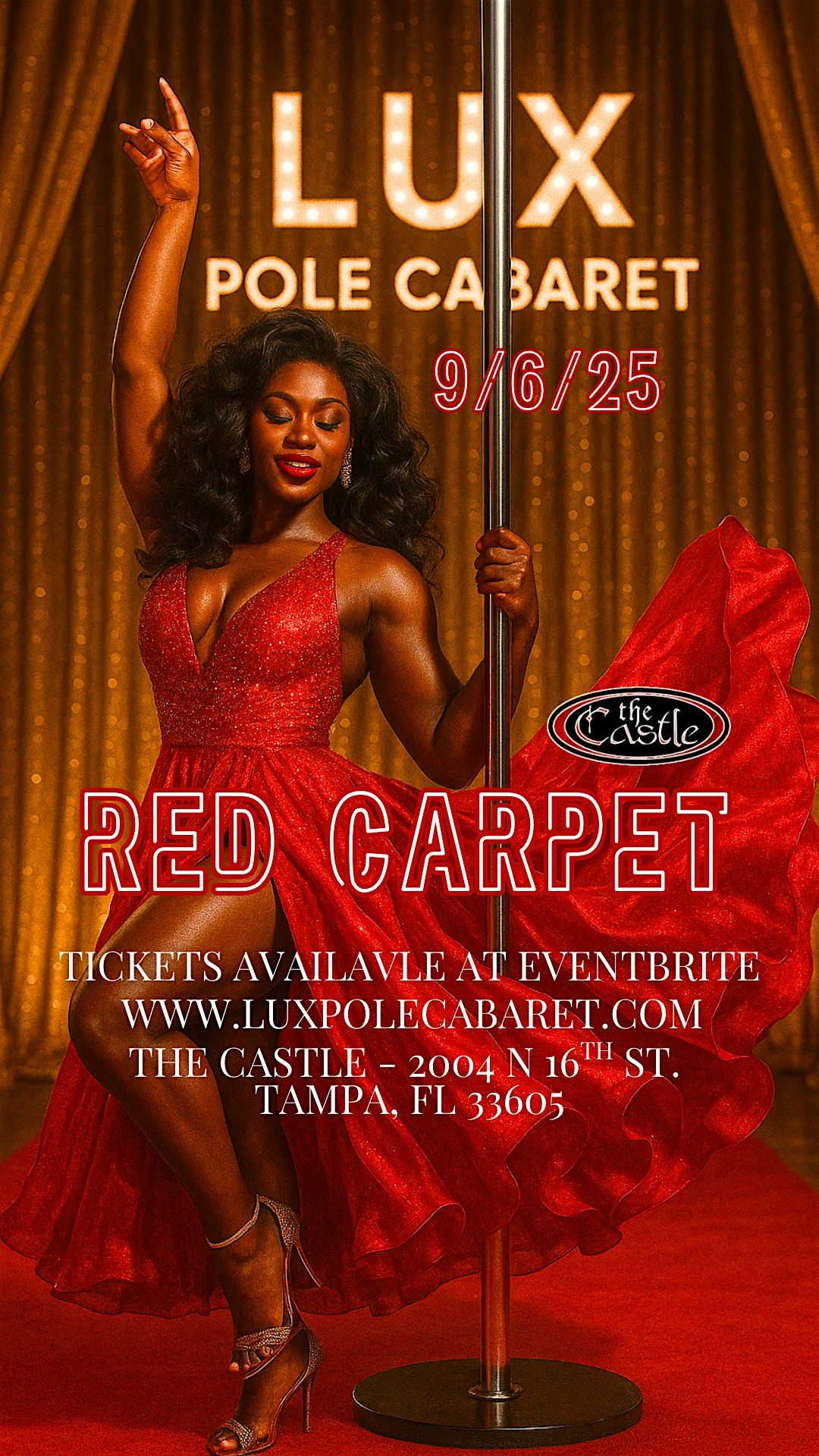 LUX Pole Cabaret | RED CARPET 9/6/25 (Saturday), 6 September | Event in Tampa | AllEvents