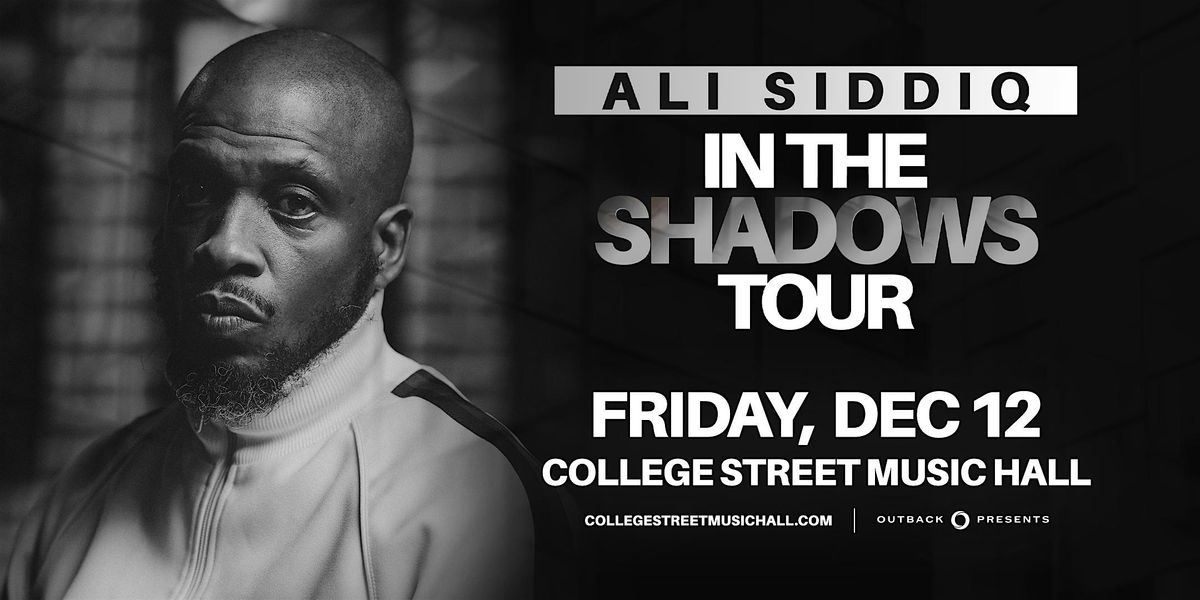 Ali Siddiq: In The Shadows, 12 December | Event in New Haven | AllEvents