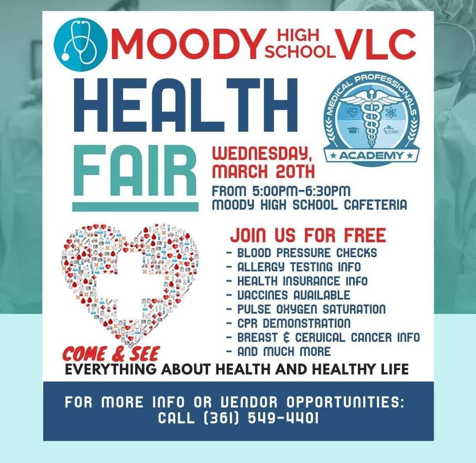 Moody High School Community Health Fair Night, Foy H. Moody High