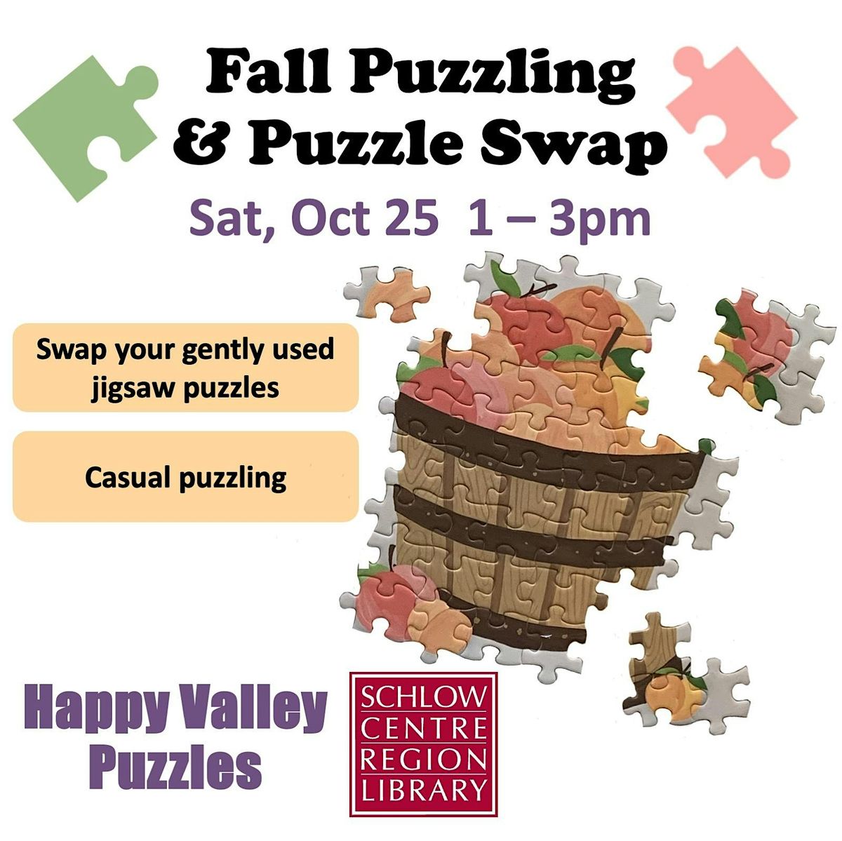Fall Puzzling & Puzzle Swap - State College, PA, 25 October | Event in State College | AllEvents
