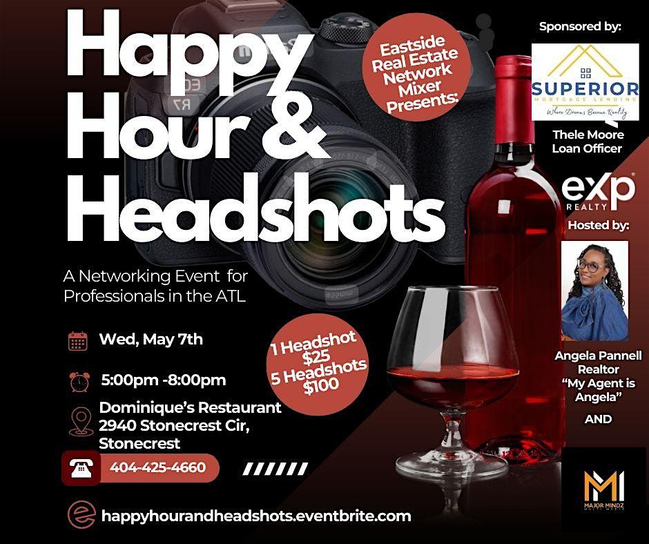 Happy Hour & Headshots: A Networking Event to Elevate & Connect, 4 June | Event in Stonecrest | AllEvents