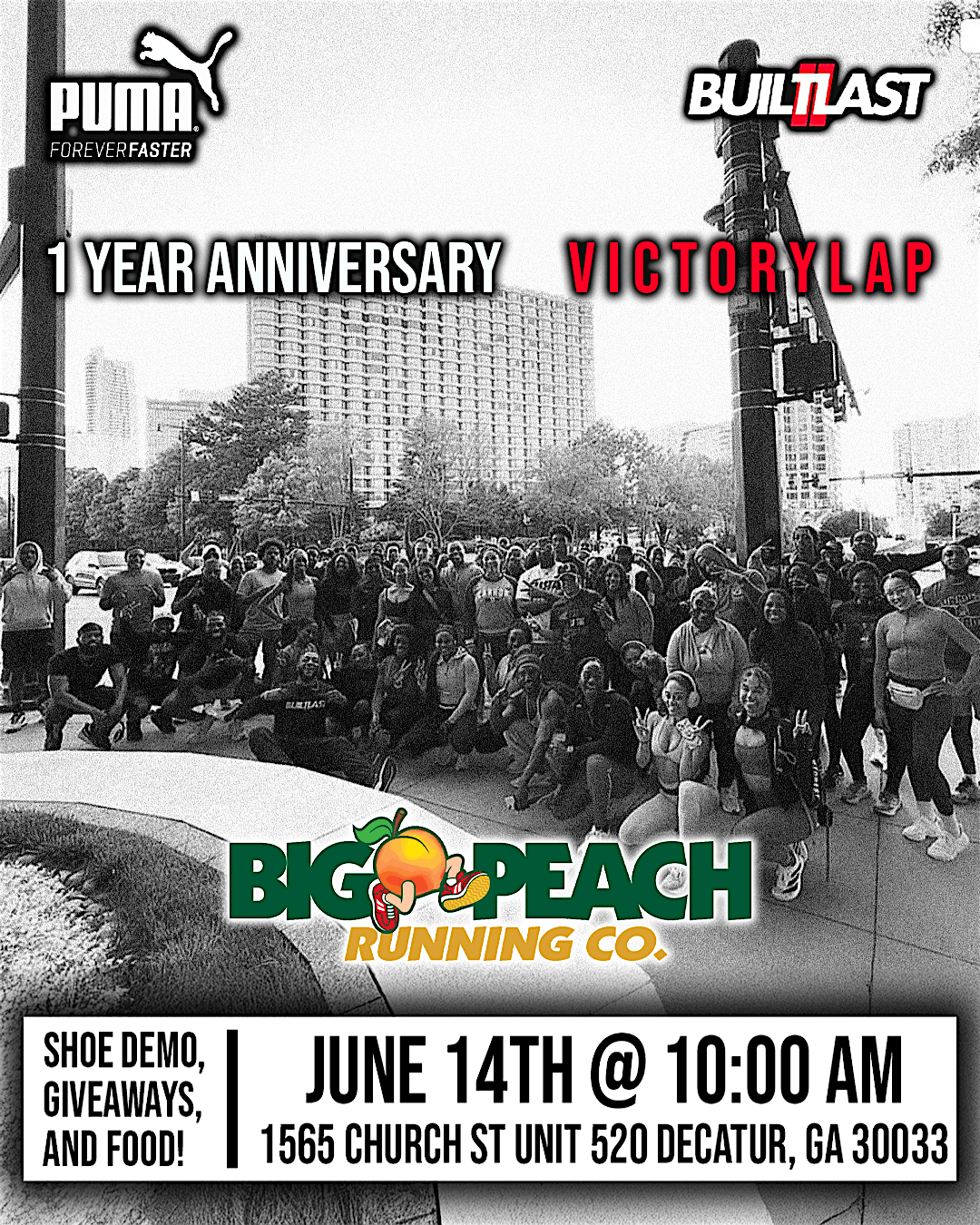 PUMA x Big Peach x Built2Last One Year Anniversary, 14 June | Event in Decatur | AllEvents