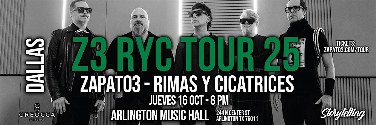 ZAPATO 3  en DALLAS, 16 October | Event in Arlington | AllEvents