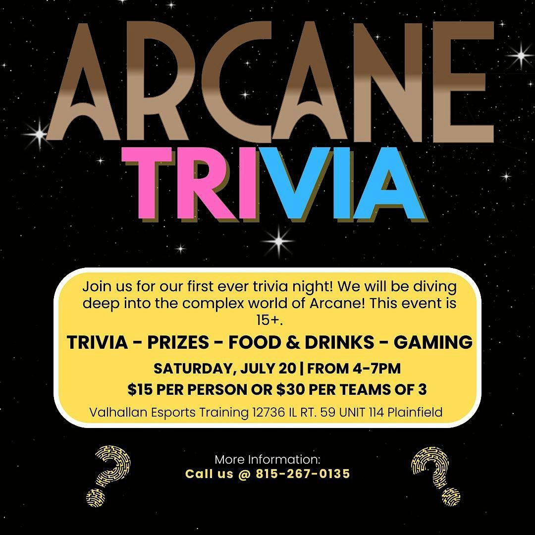 Valhallan Esports Arcane Trivia Night (Individual), 20 July | Event in Plainfield | AllEvents