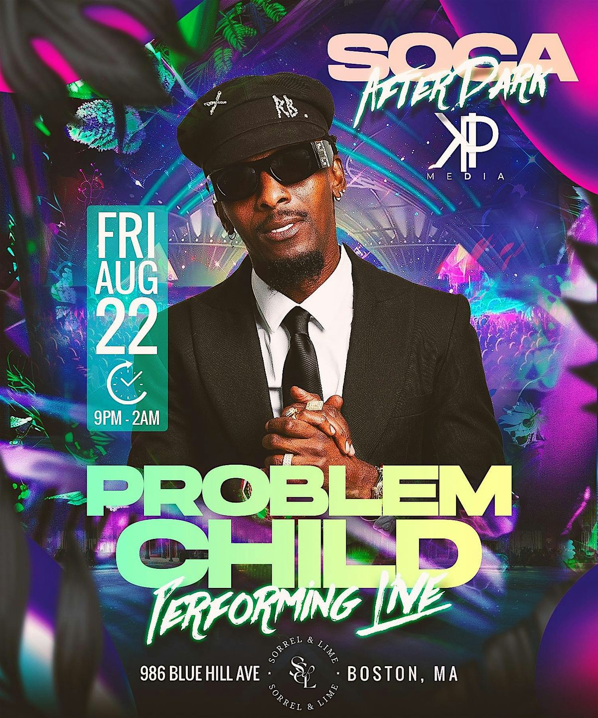 Soca after dark- Featuring Problem Child performing live, 22 August | Event in Boston | AllEvents