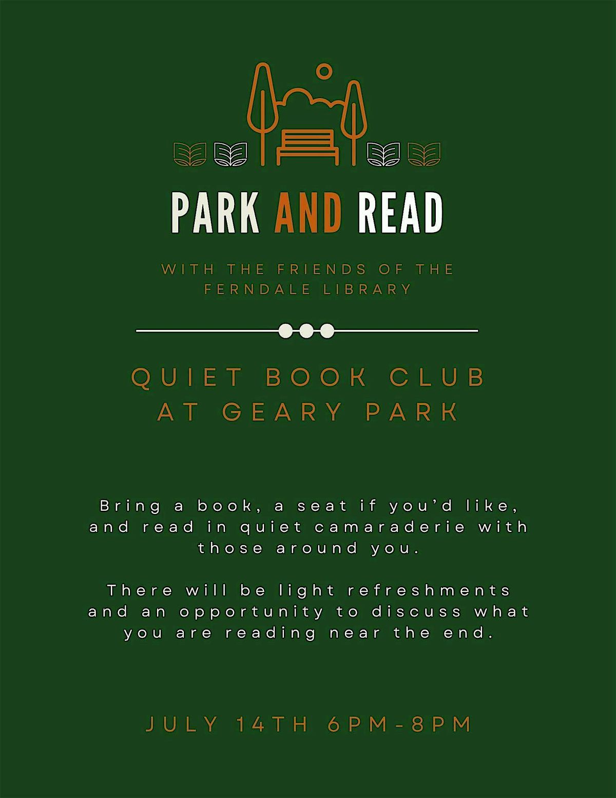 Park And Read With FFL - July, 14 July | Event in Ferndale | AllEvents