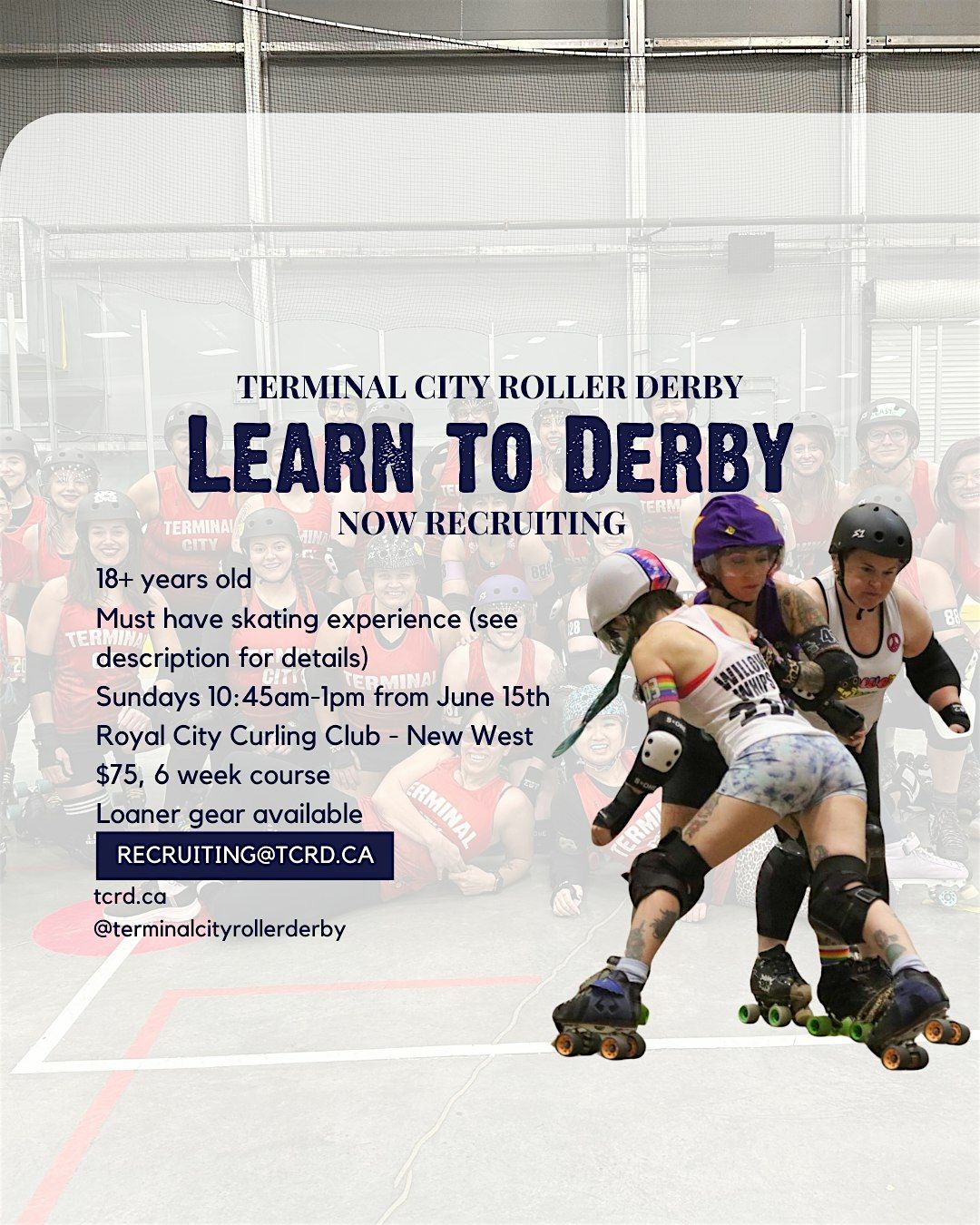 Learn to Play Roller Derby with Terminal City, 15 June | Event in New Westminster | AllEvents