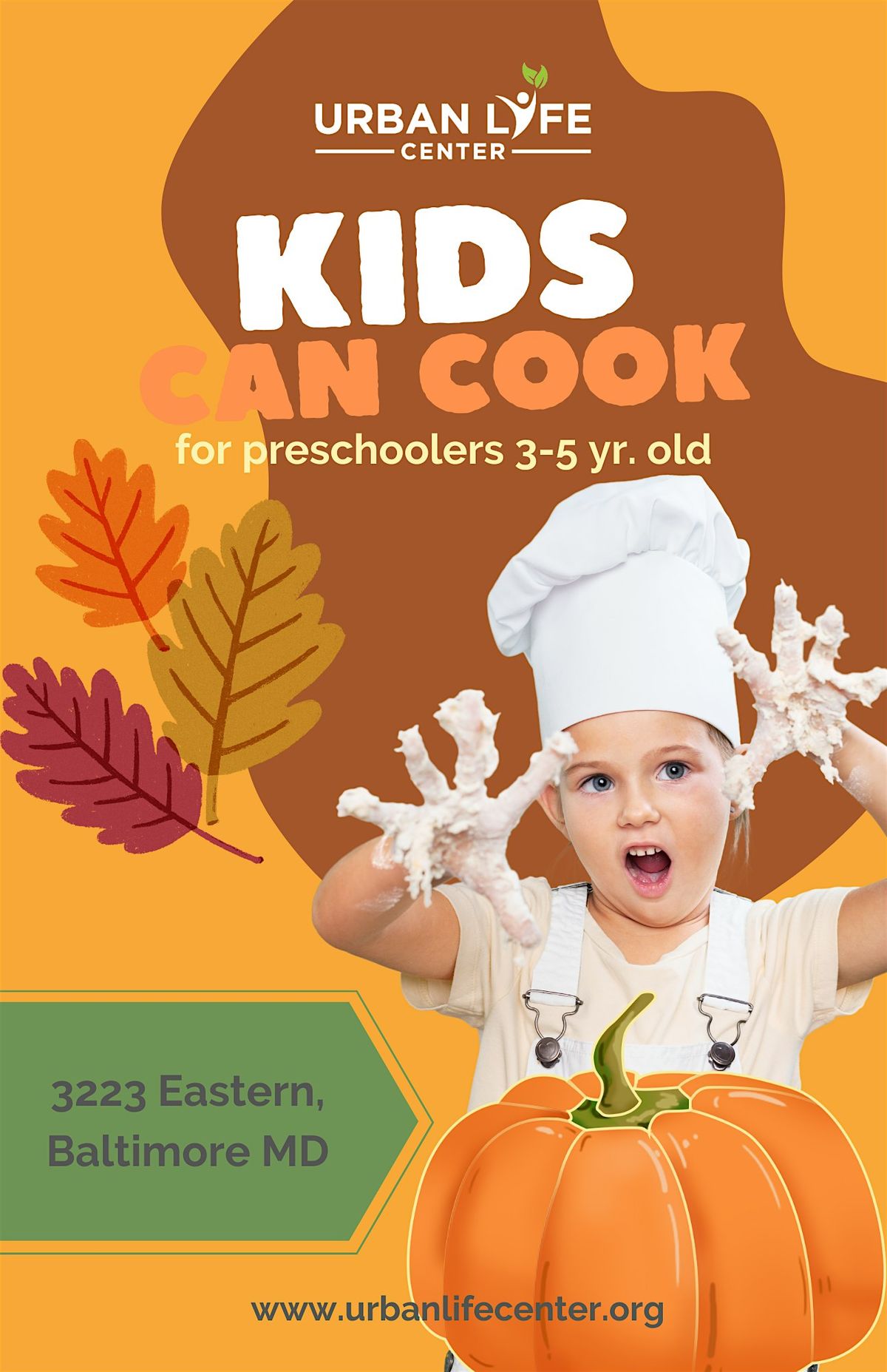 Kids Can Cook for Preschoolers - Thanksgiving Edition, 13 November | Event in Baltimore | AllEvents