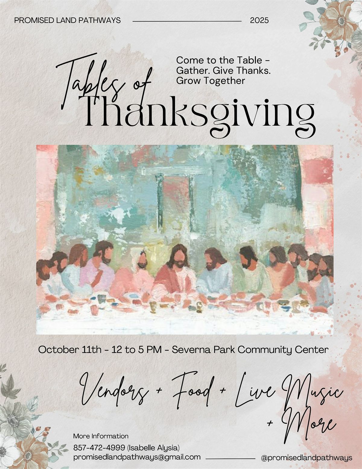 Tables of Thanksgiving, 11 October | Event in Severna Park | AllEvents