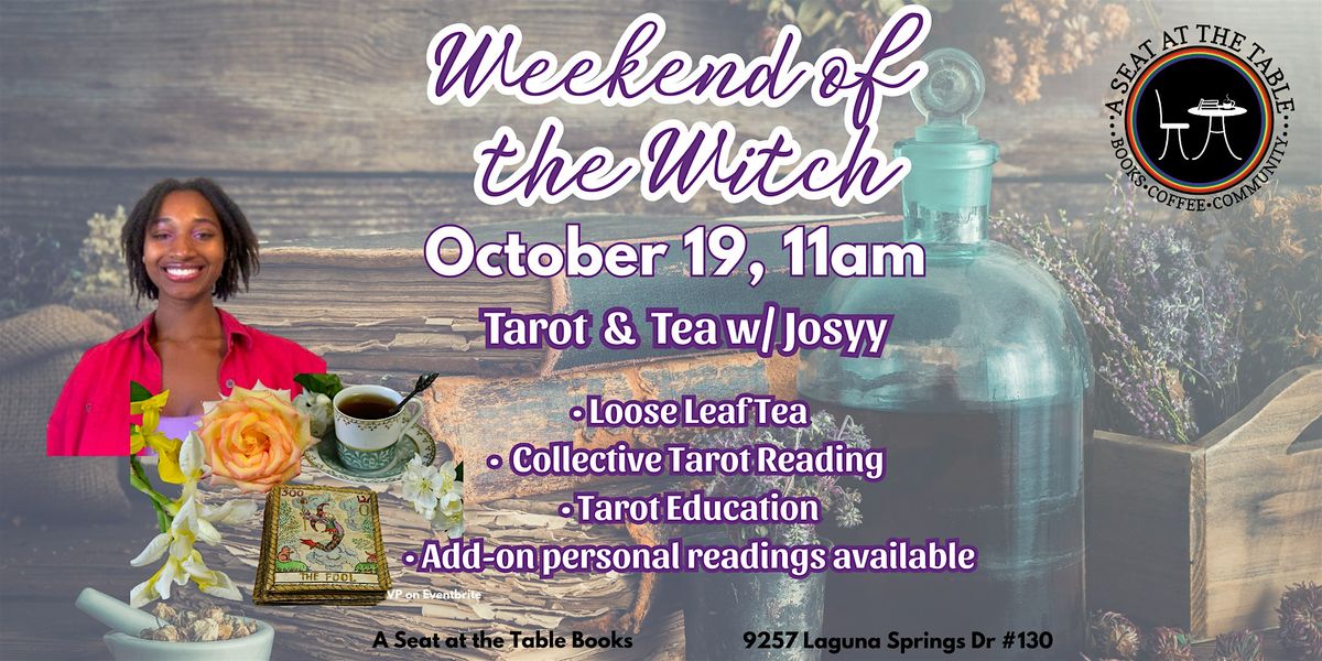 Weekend of the Witch: Tarot and Tea, 19 October | Event in Elk Grove | AllEvents