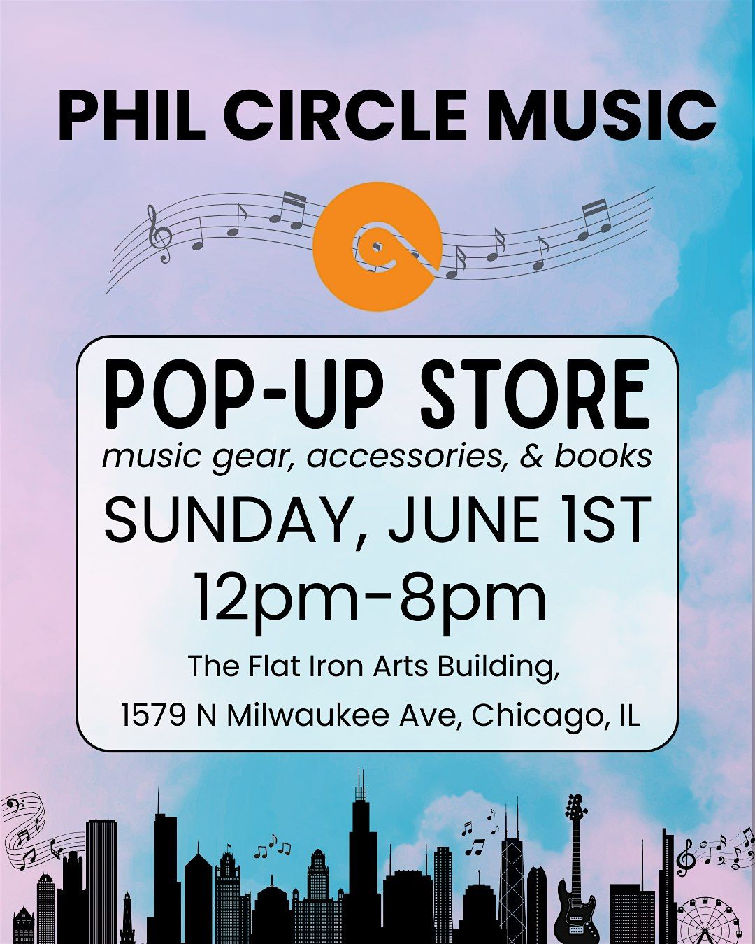 Pop-up Store | Phil Circle Music, 1 June | Event in Chicago | AllEvents