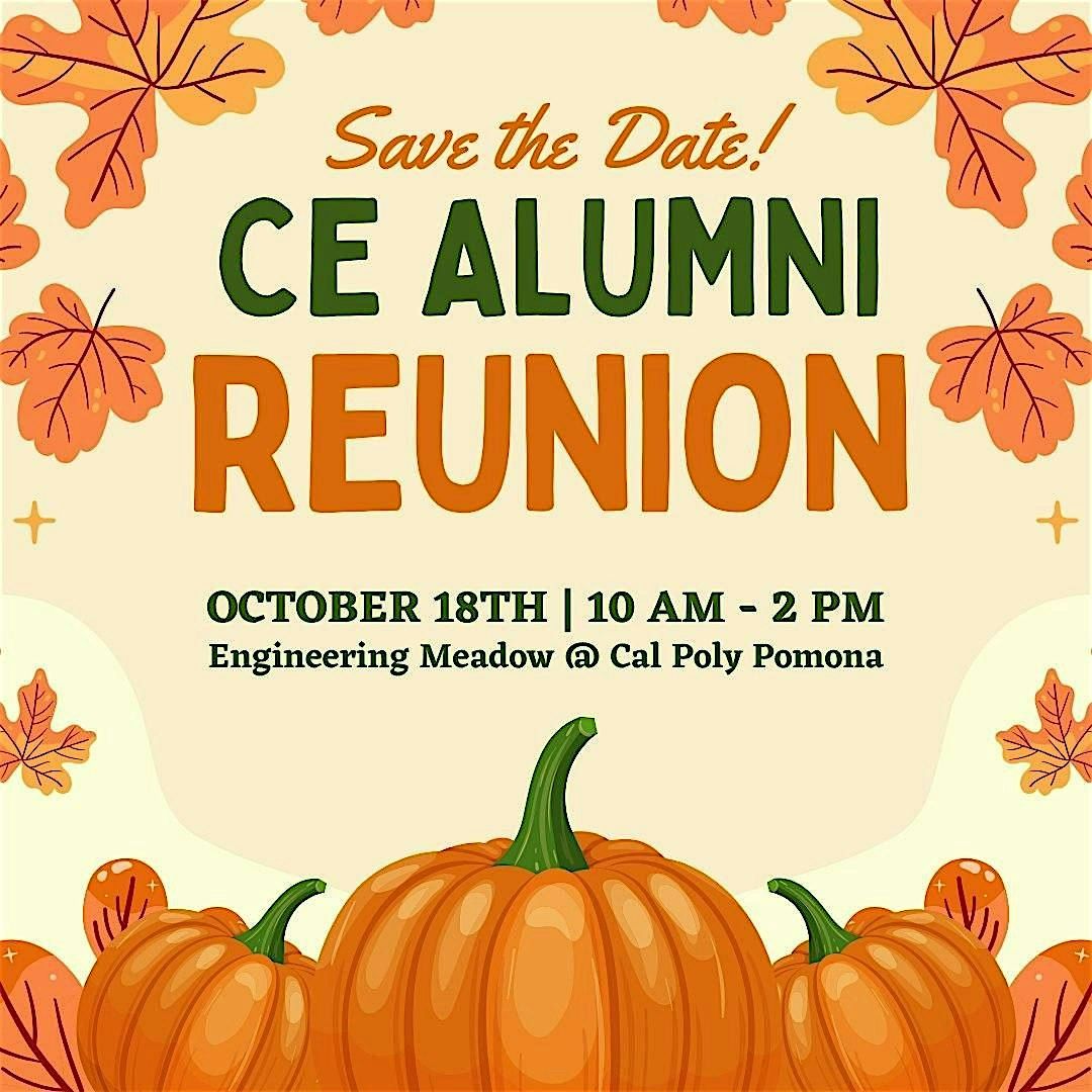 Cal Poly Pomona ASCE Alumni Reunion Event, 18 October | Event in Pomona | AllEvents