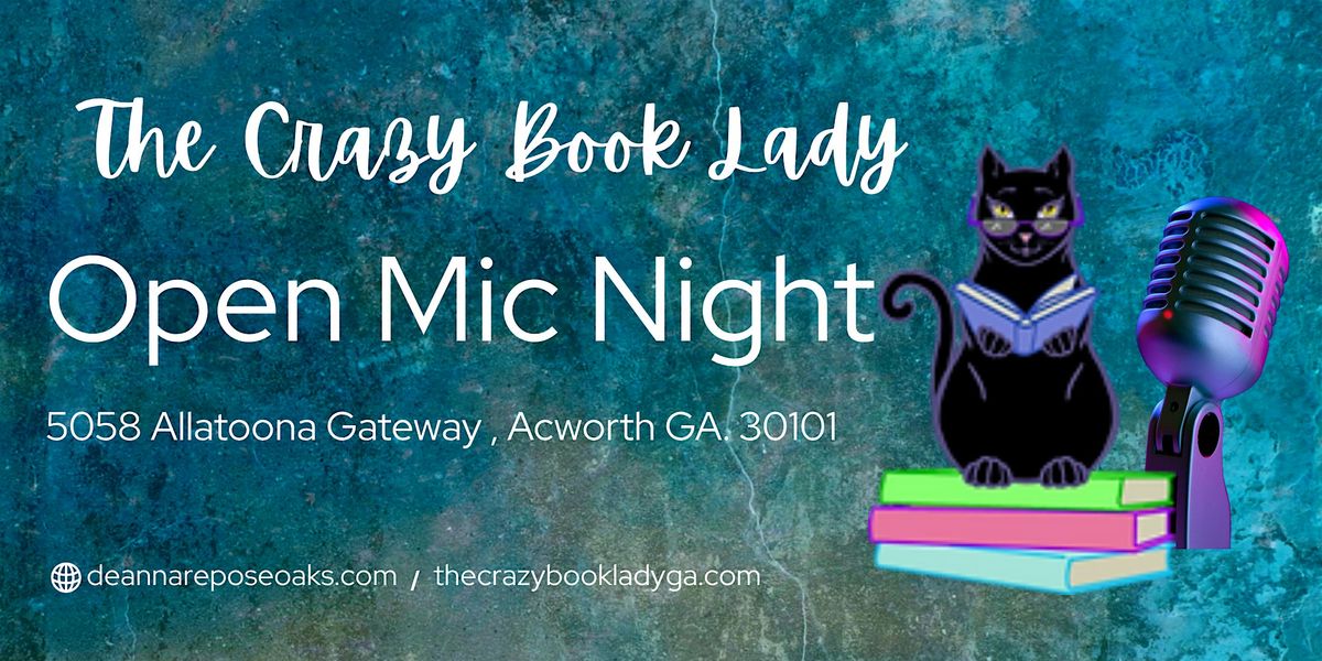 Crazy Book Lady Open Mic | Event in Acworth | AllEvents