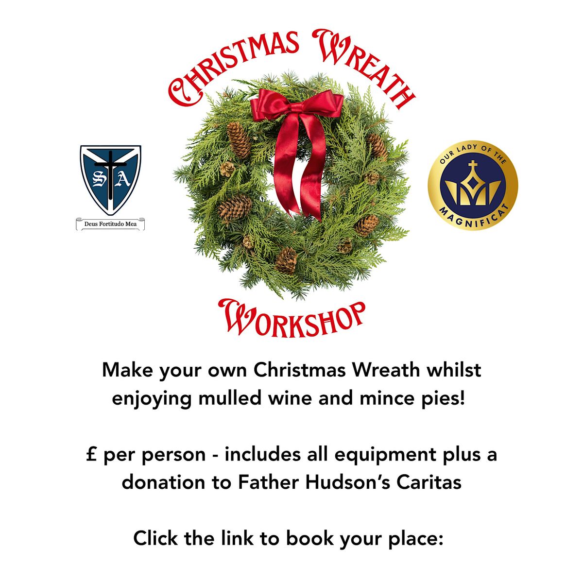 STA Christmas Wreath Workshop, 1 December | Event in Redditch | AllEvents