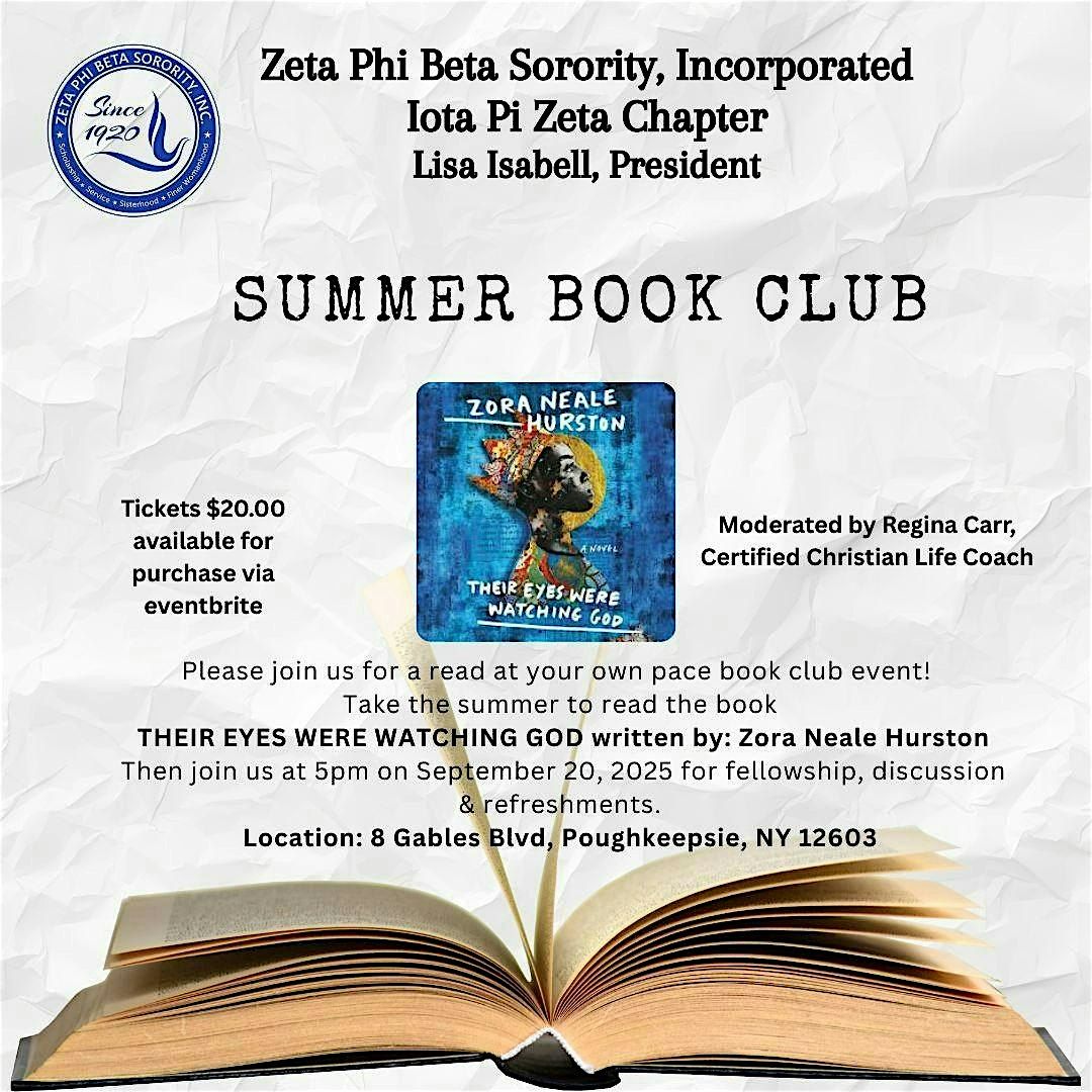 IPZ Summer Book Club, 20 September | Event in Poughkeepsie | AllEvents