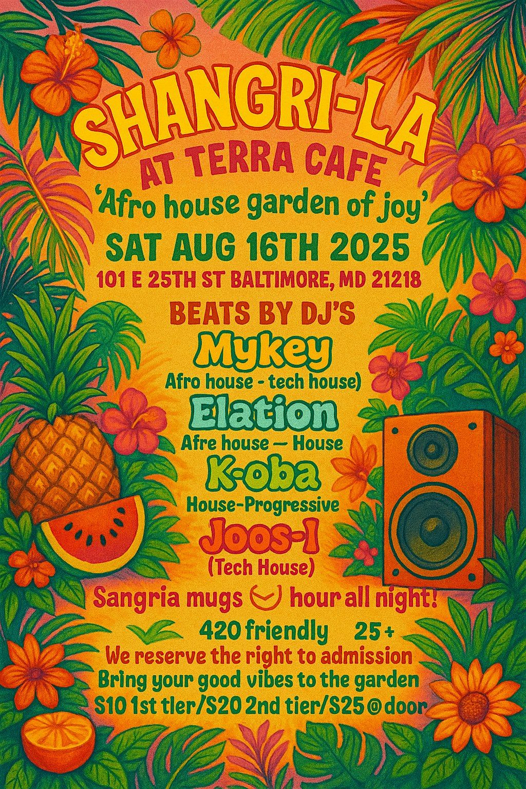 SHANGRI-LA at Terra-Cafe, 16 August | Event in Baltimore | AllEvents