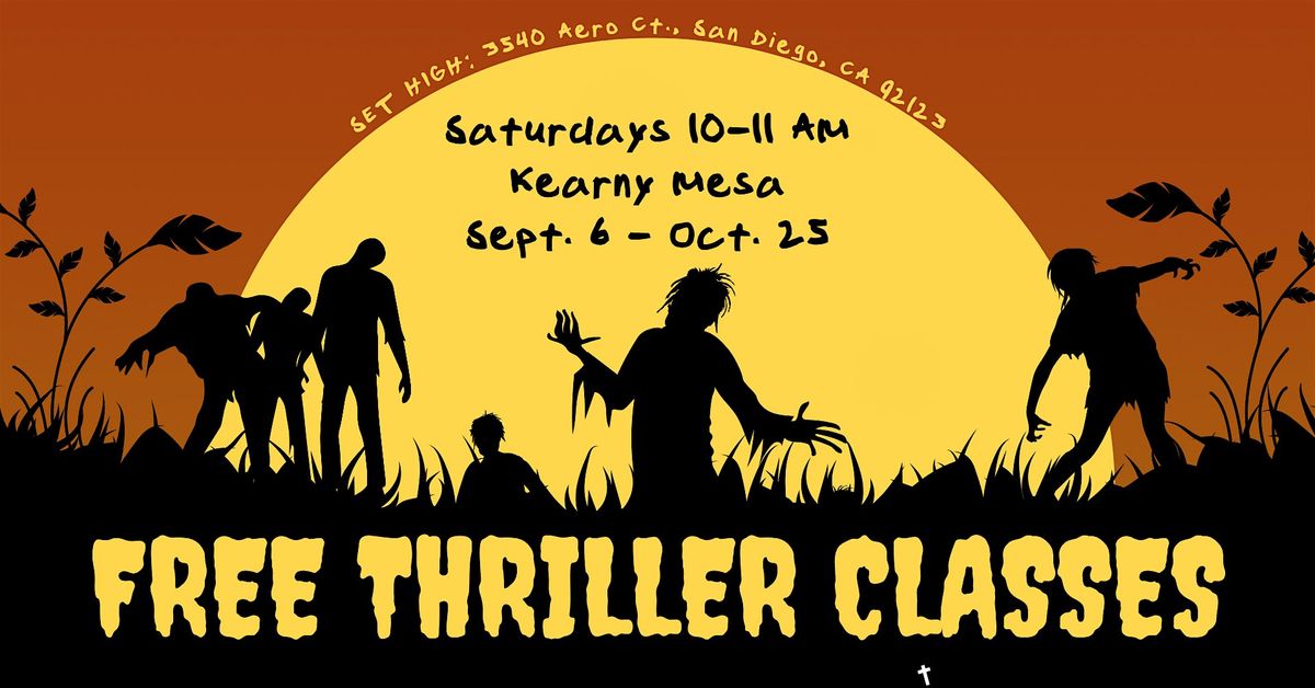 FREE Thriller Classes, Kearny Mesa, 6 September | Event in San Diego | AllEvents