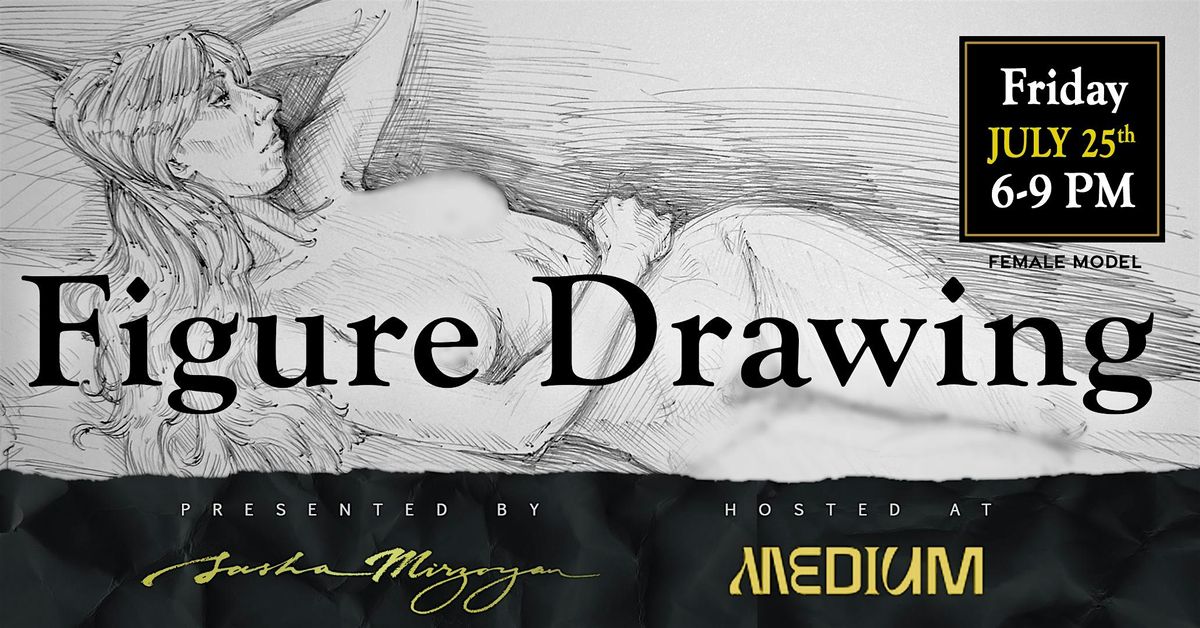 Figure Drawing at the Medium, 25 July | Event in Springdale | AllEvents