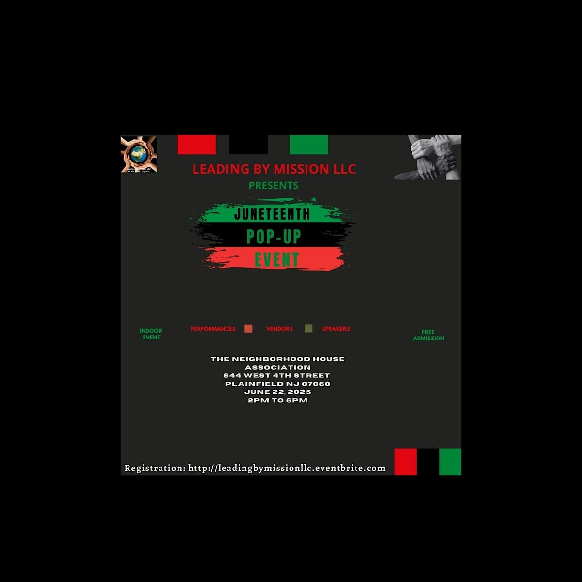 Leading By Mission LLC Juneteenth Pop Up Event, 22 June | Event in Plainfield | AllEvents