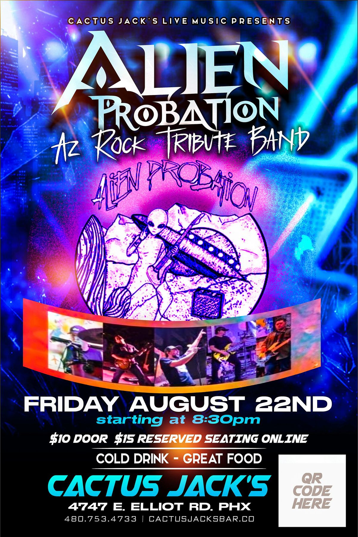 Alien Probation Friday Aug 22nd @ Cactus Jacks, 22 August | Event in Phoenix | AllEvents