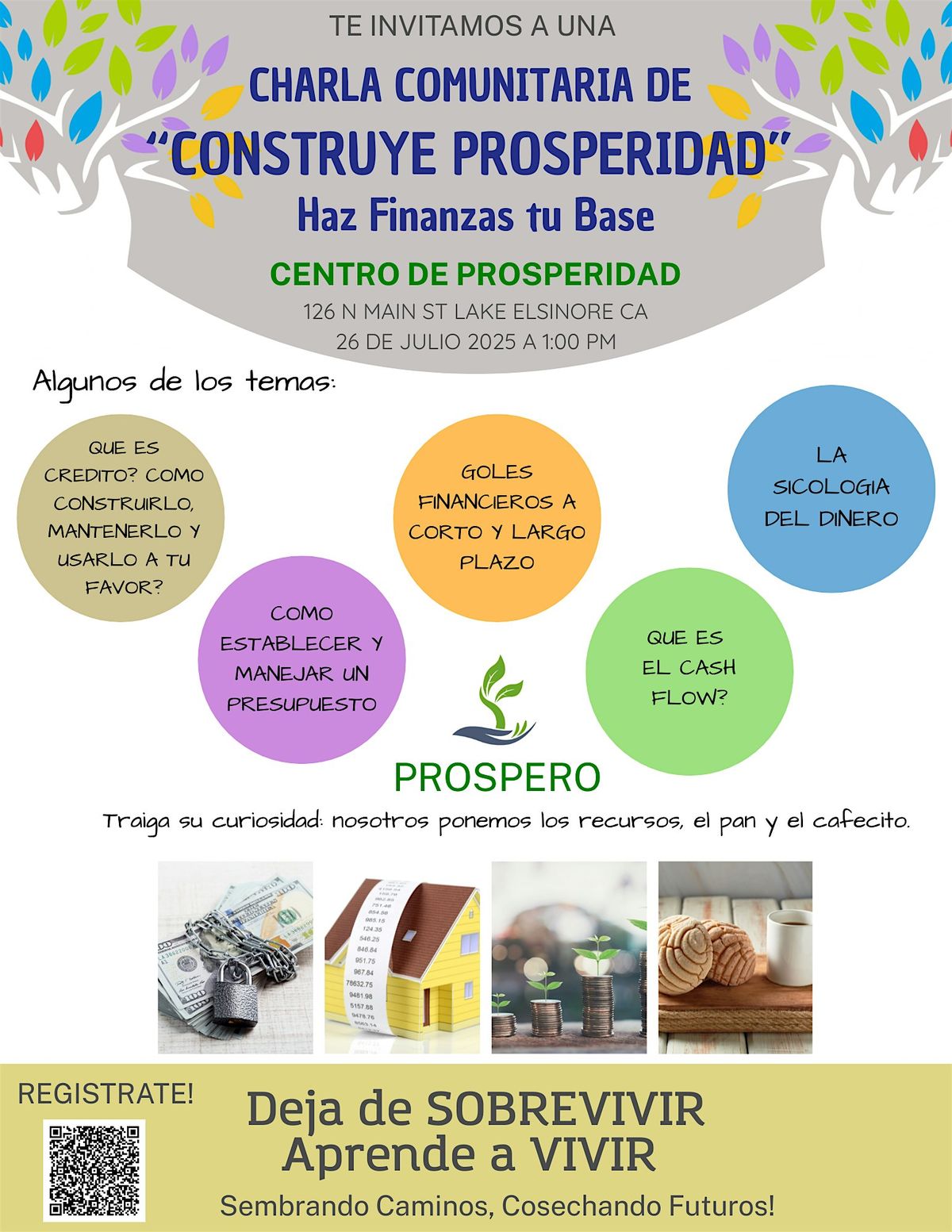 CHARLA COMUNITARIA DE COMO CONSTRUIR PROSPERIDAD ECONOMICA, 21 August | Event in Lake Elsinore | AllEvents