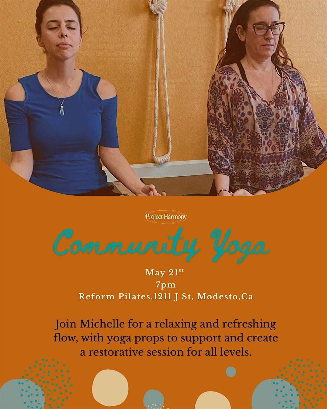Project Harmony: Community Yoga, 21 May | Event in Modesto | AllEvents