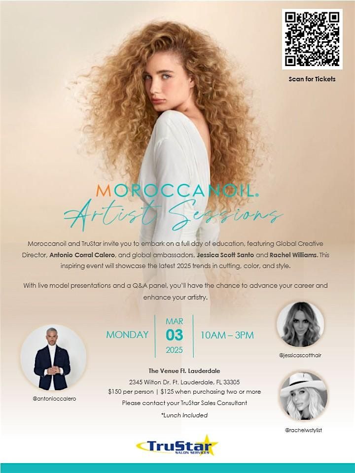 Moroccanoil Artist Sessions, The Venue Fort Lauderdale, 3 March 2025