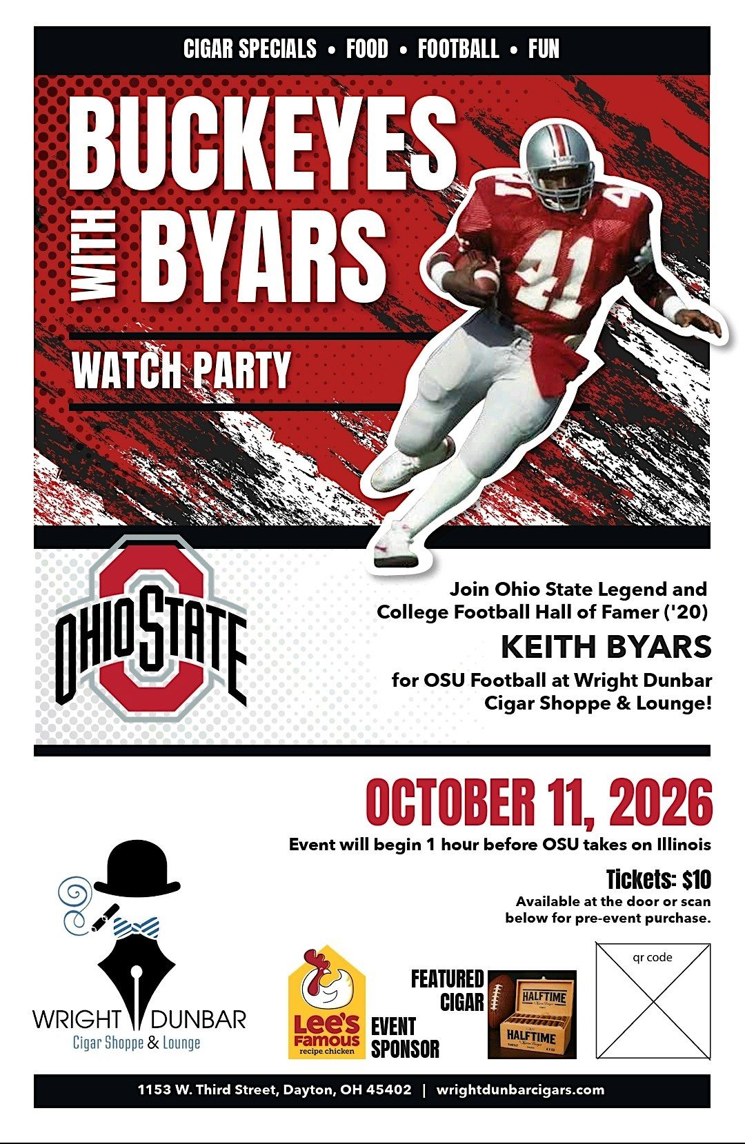 Buckeyes with Byars, 11 October | Event in Dayton | AllEvents