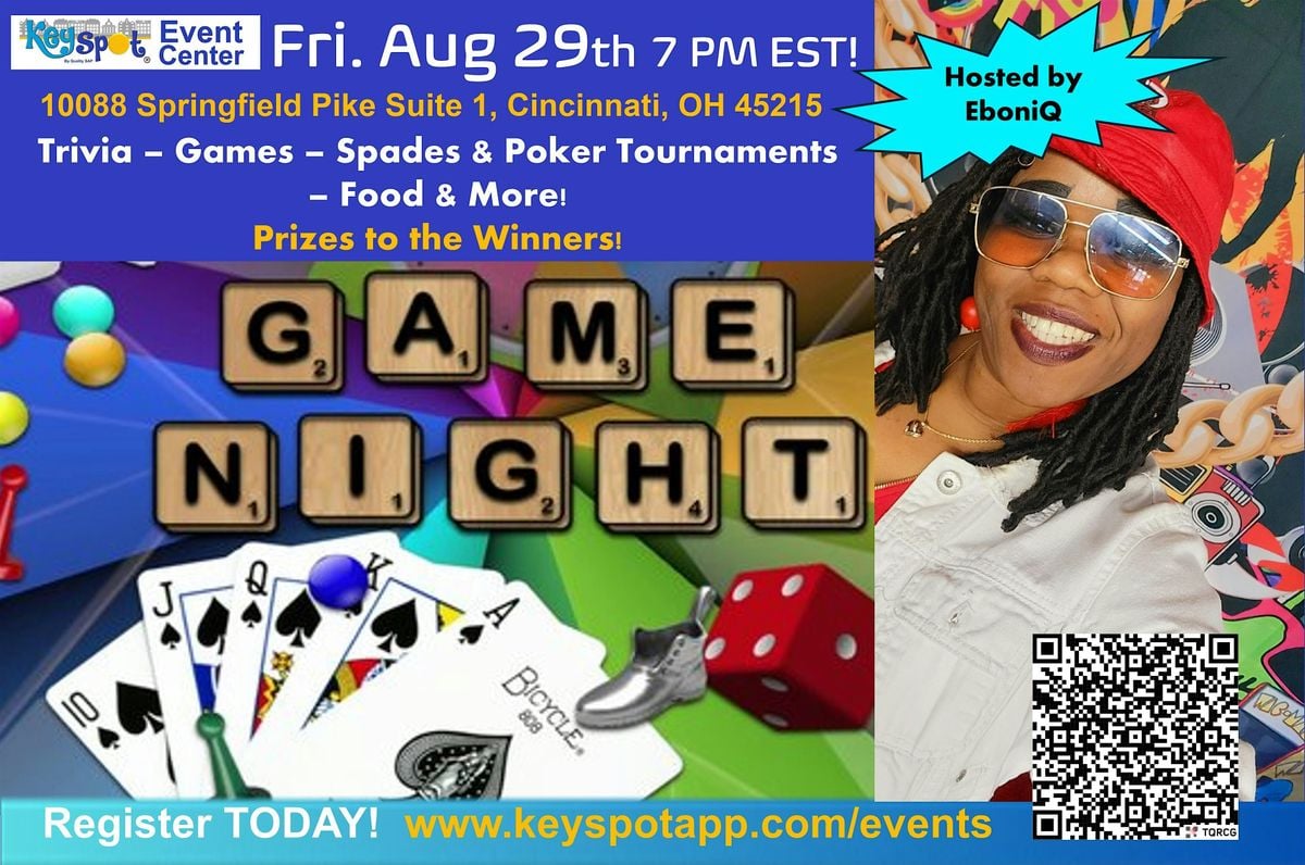 Game Night at Key Spot, 29 August | Event in Cincinnati | AllEvents
