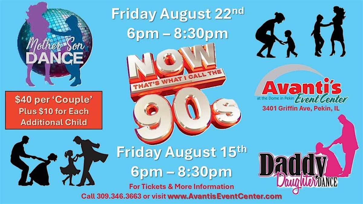 Mother - Son Dance... Back to the 90s!, 22 August | Event in Pekin | AllEvents