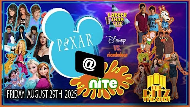 Pixar @ Nite: Disney vs. Nickelodeon, 29 August | Event in Scranton | AllEvents