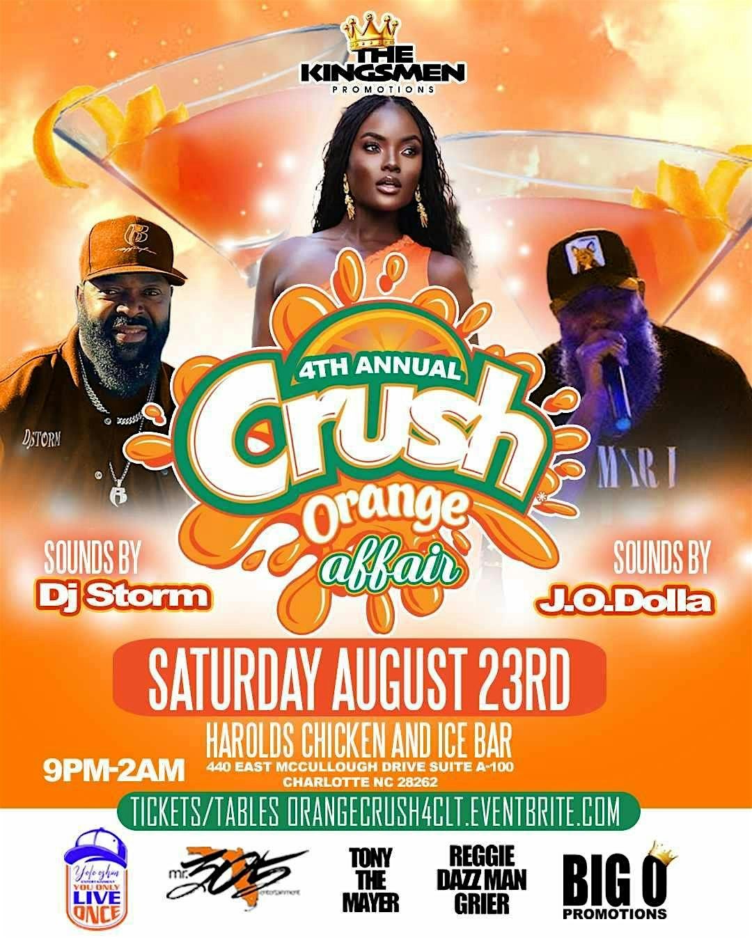 ORANGE CRUSH 4TH ANNUAL EVENT., 23 August | Event in Charlotte | AllEvents