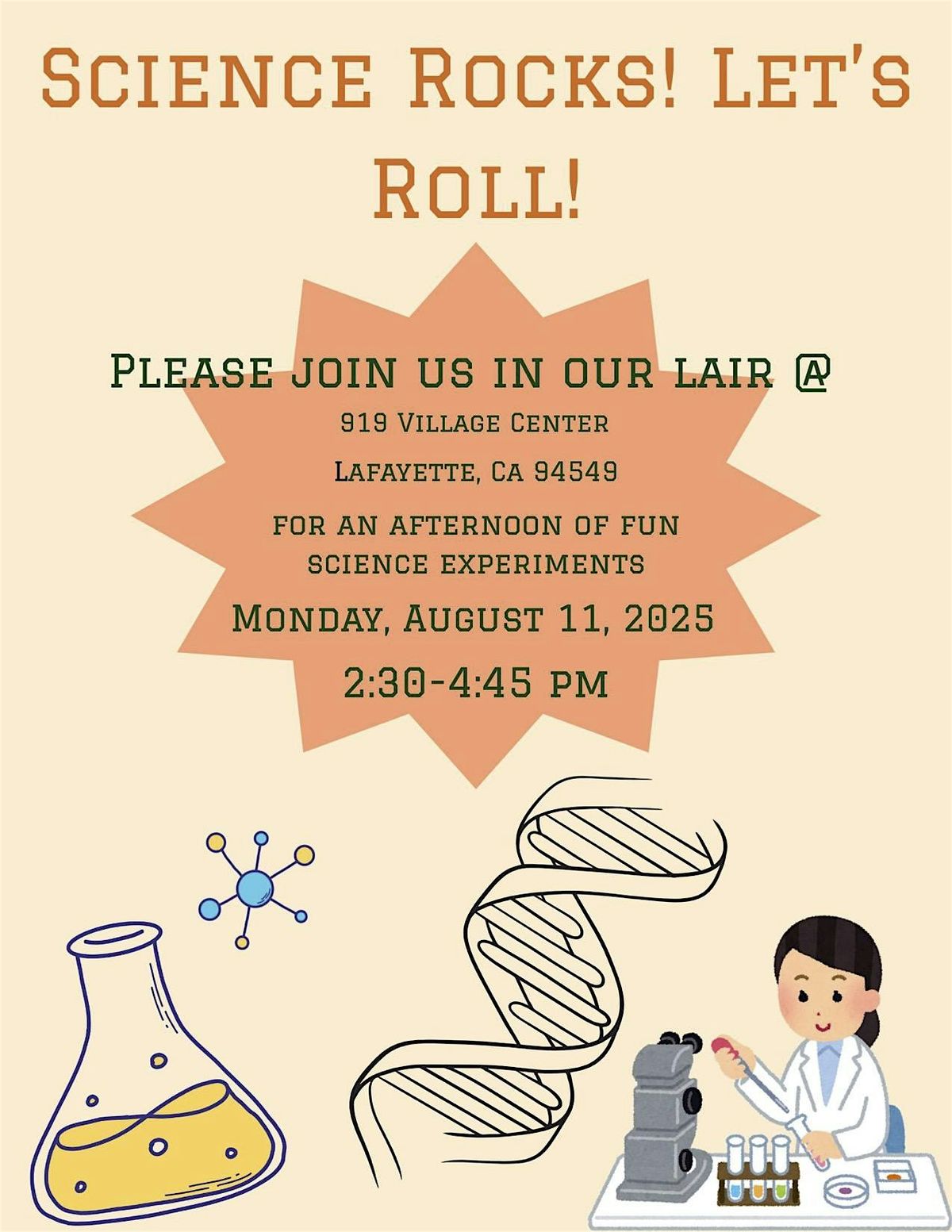 Science Experiment Day, 11 August | Event in Lafayette | AllEvents