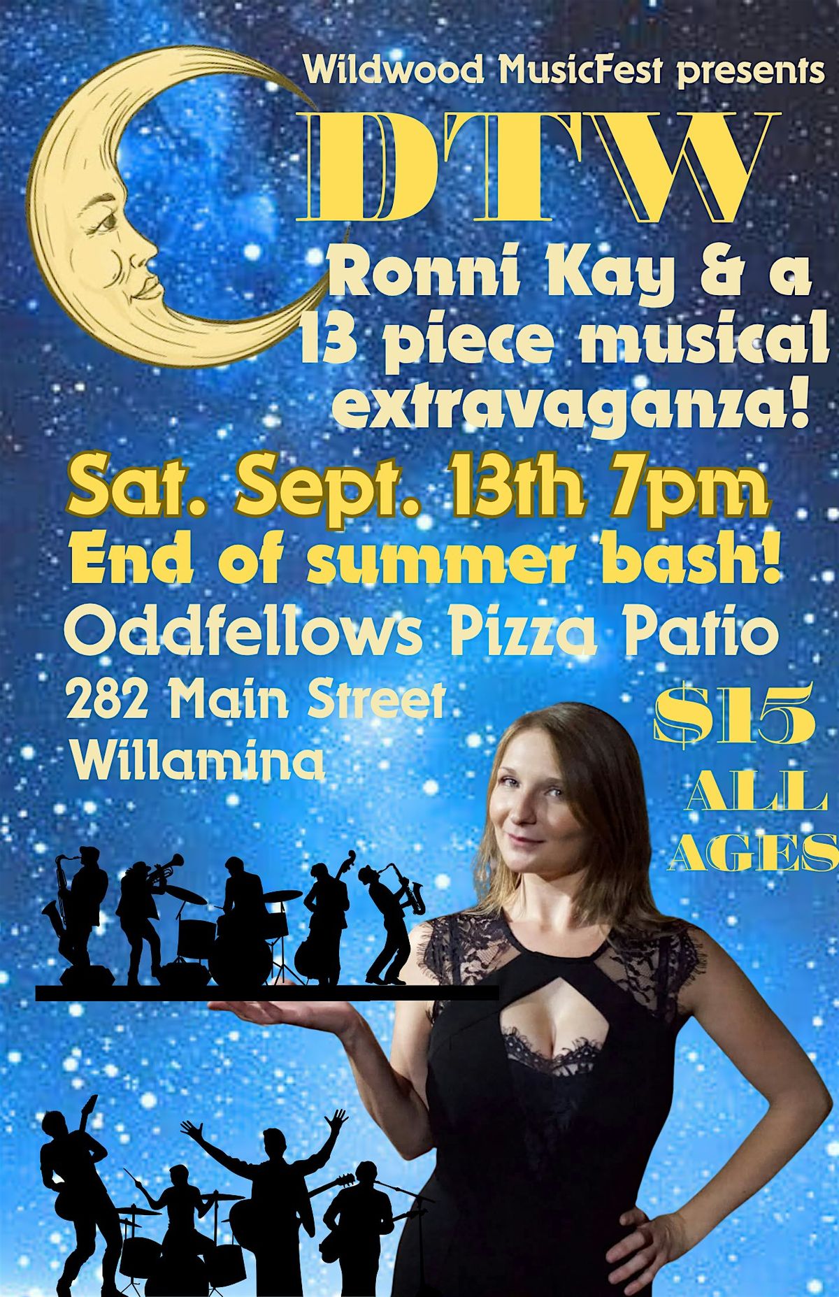 DTW featuring Ronni Kay, End of Summer Bash!, 13 September | Event in Willamina | AllEvents