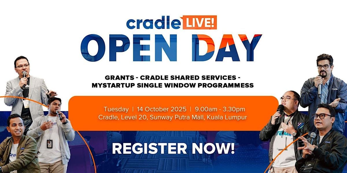 Cradle LIVE! Open Day, 14 October | Event in Kuala Lumpur | AllEvents