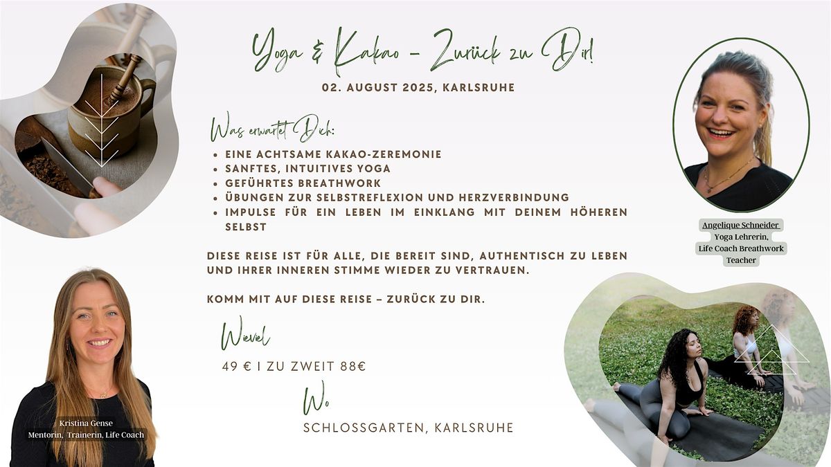 Yoga & Kakao – Zurück zu dir: Eine Reise zu deiner Essenz!, 2 August | Event in Karlsruhe | AllEvents