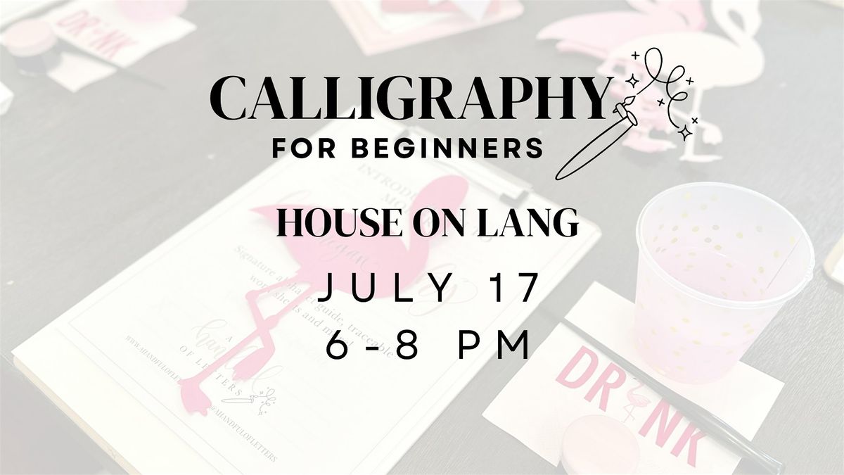Introduction to Calligraphy, 17 July | Event in Orlando | AllEvents