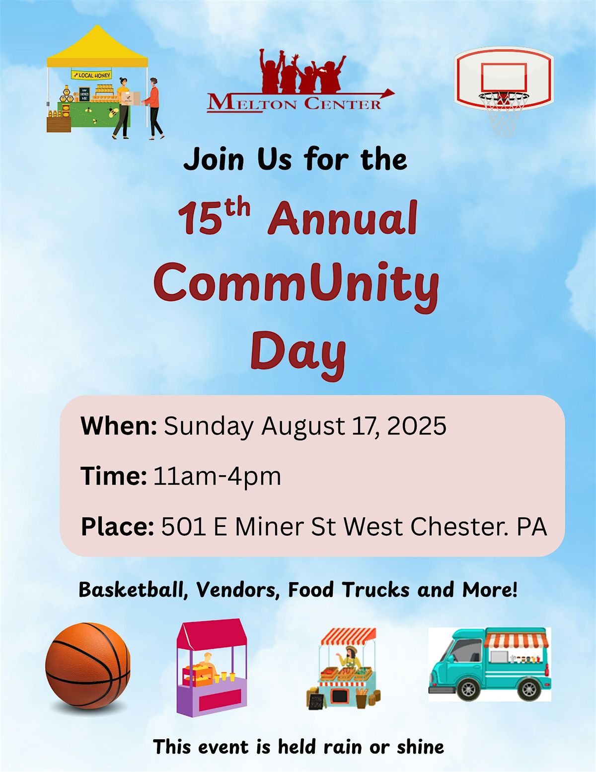 15th Annual Melton Center CommUnity Day, 17 August | Event in West Chester | AllEvents