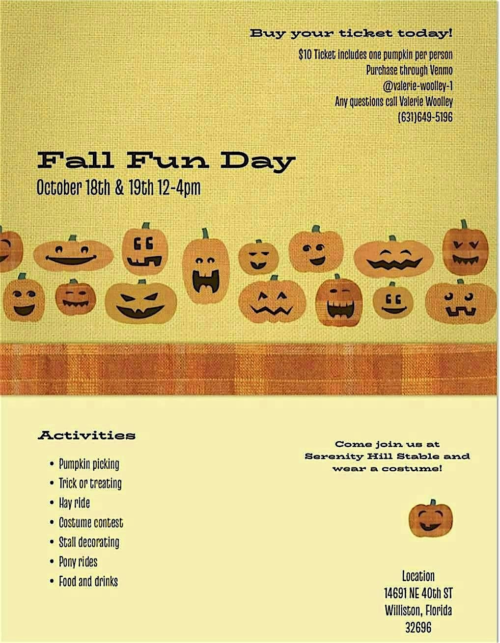Fall fun day, 18 October | Event in Williston | AllEvents