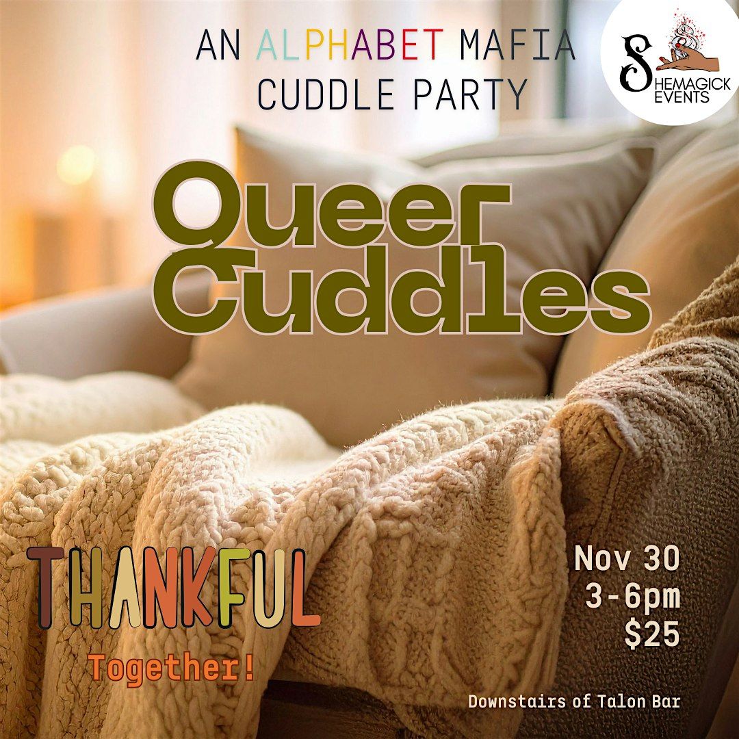 Queer Cuddles: An Alphabet Mafia Cuddle Party, 30 November | Event in Brooklyn | AllEvents