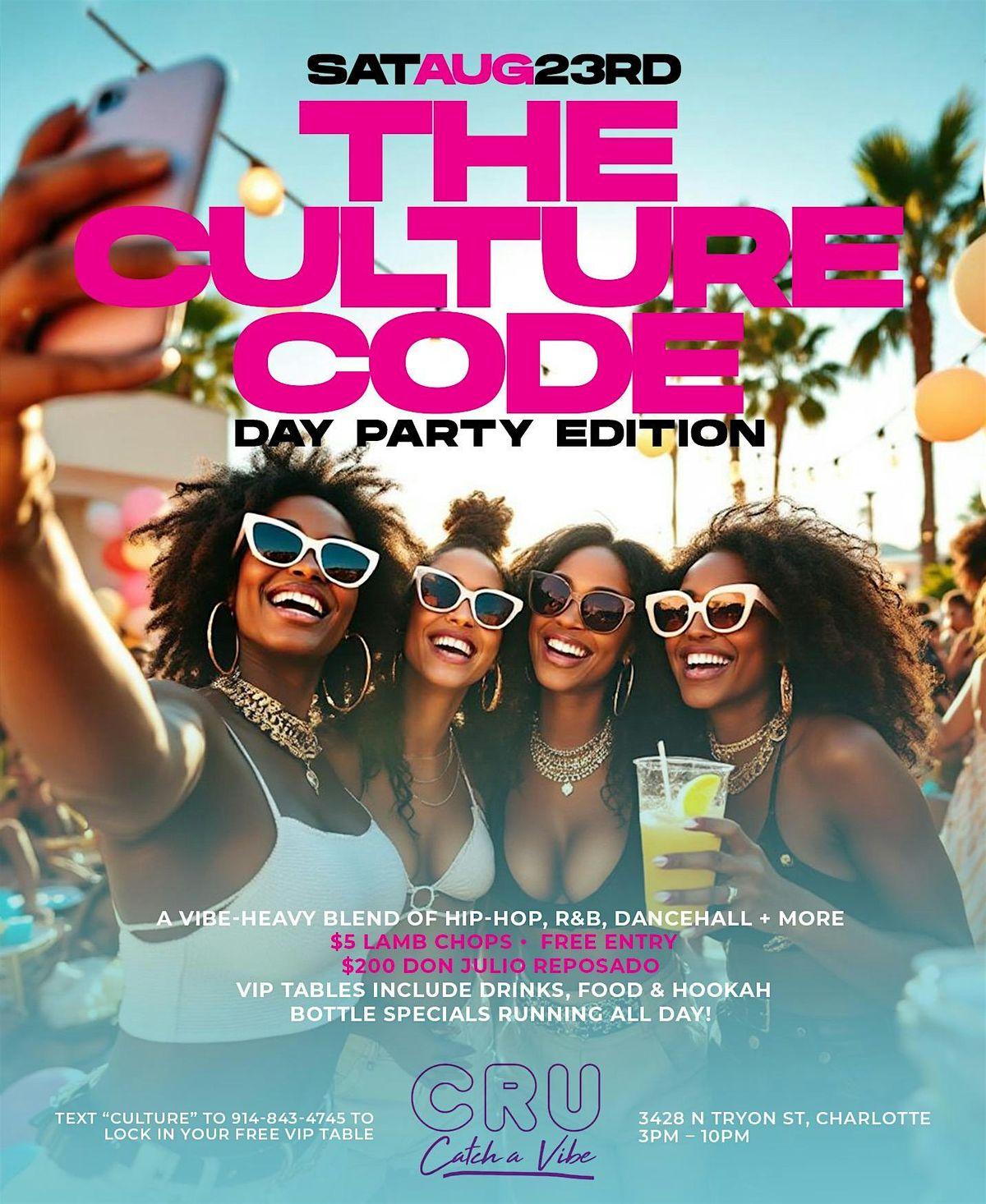The culture code! $5 lamb chops! $200 don rep!, 23 August | Event in Charlotte | AllEvents