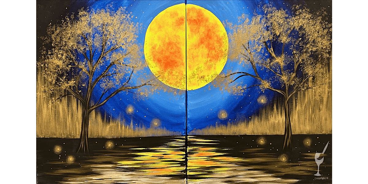 Moonlit Nights - Paint and Sip in Houston | Classpop!™, 4 October | Event in Pearland | AllEvents