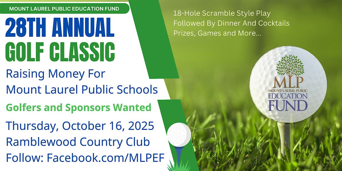 28th Annual MLPEF Golf Classic for Mount Laurel Schools, 16 October | Event in Mount Laurel Township | AllEvents