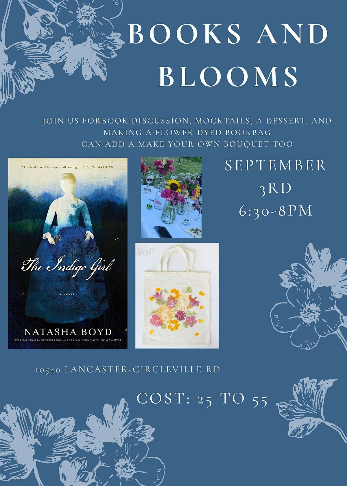 September Books and Blooms- The Indigo Girl, 3 September | Event in Amanda | AllEvents