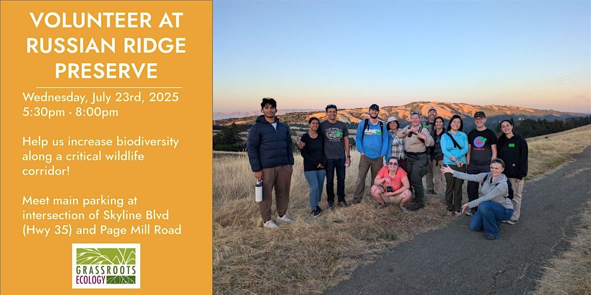 Sunset Restoration at Russian Ridge Open Space Preserve, 23 July | Event in La Honda | AllEvents